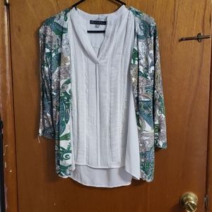 Cardigan with silky under top